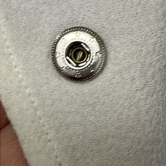 Wilfred Mauve Cream Sleeveless Classic Snap Up Zipper Accents Tunic Vest- XXS - Picture 8 of 14